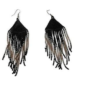Boho Sead Bead‎ Fringe Earrings